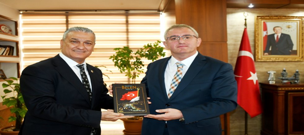BAŞKAN İBRAHİM GÜL, İSKENDERUN KAYMAKAMI MUHAMMET ÖNDER’İ AĞIRLADI