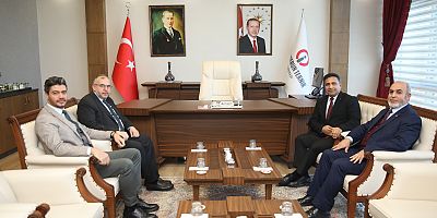 HATAY MİLLETVEKİLİ ÇALIŞKAN VE SAADET PARTİSİ HEYETİNDEN, REKTÖR DURUEL’E ZİYARET