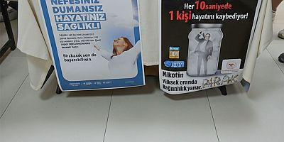 HMKÜ Hastanesinde 9 Şubat Dünya Sigarayı Bırakma Günü Kapsamında Stant Açıldı