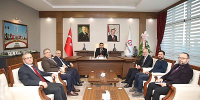 İSKENDERUN OSB YÖNETİMİNDEN REKTÖR DURUEL’E HAYIRLI OLSUN ZİYARETİ