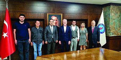 OSMAN ÖKTEN ANADOLU LİSESİ YÖNETİCİLERİ İTSO’YU ZİYARET ETTİ